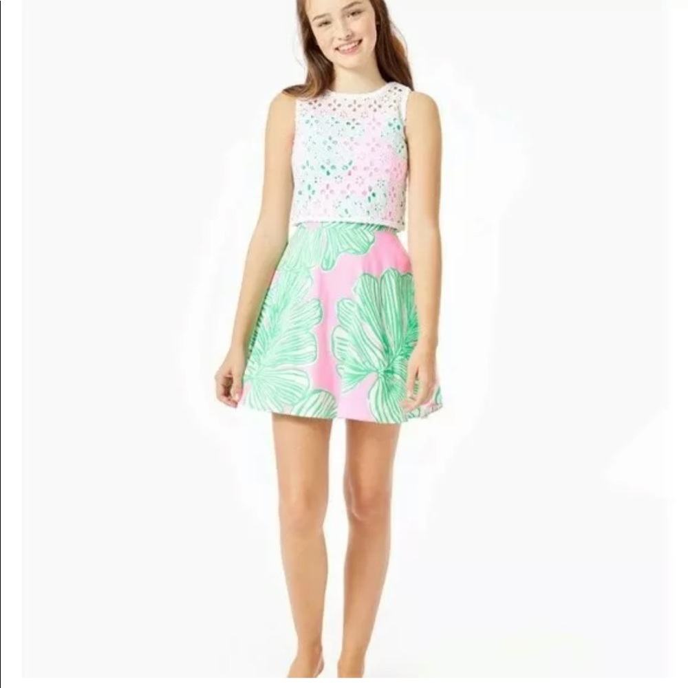 Lily Pulitzer Gabriella Eyelet Top and Skirt